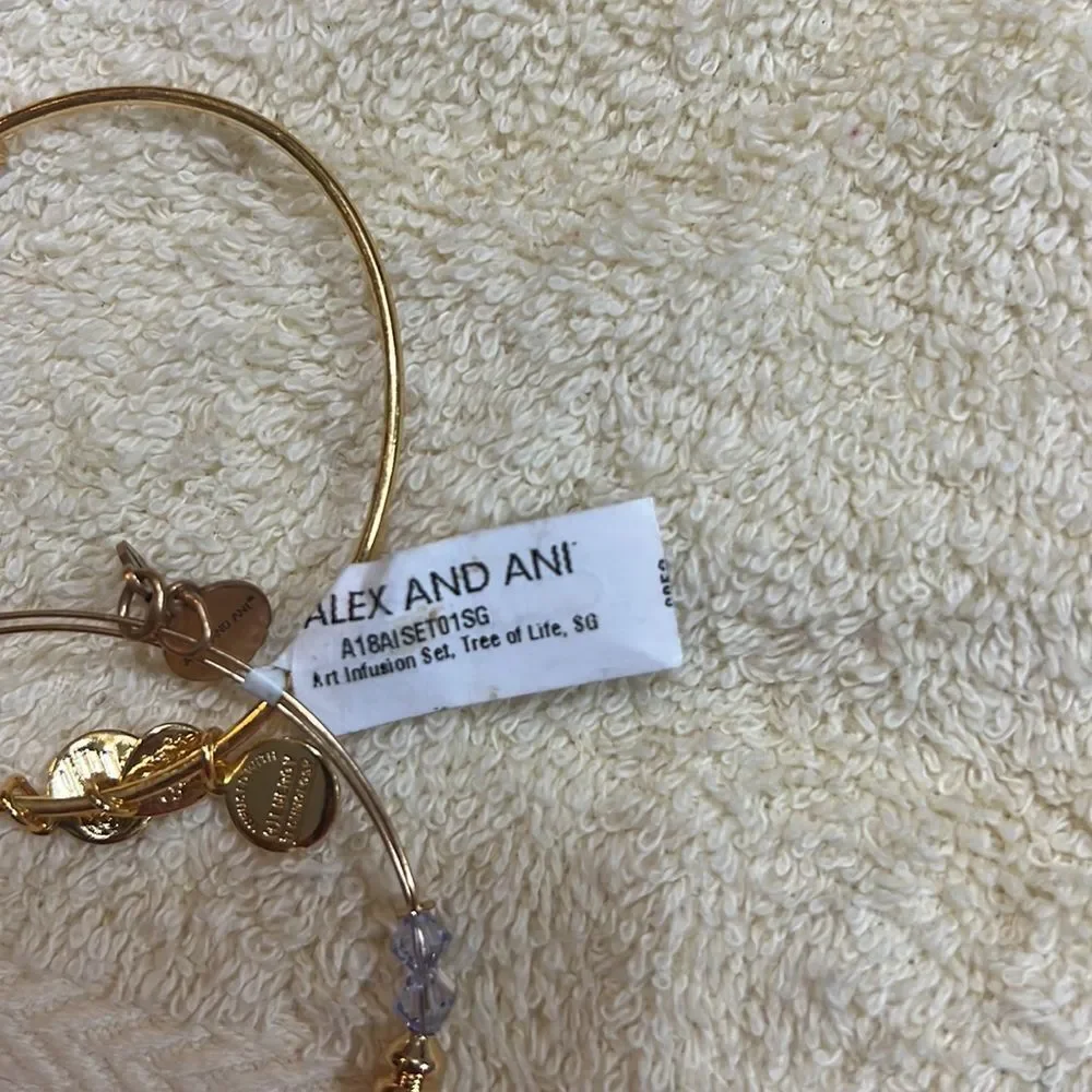 🌳 Alex and Ani Tree of Life Art Infusion Bangle Set of 2 – NWT